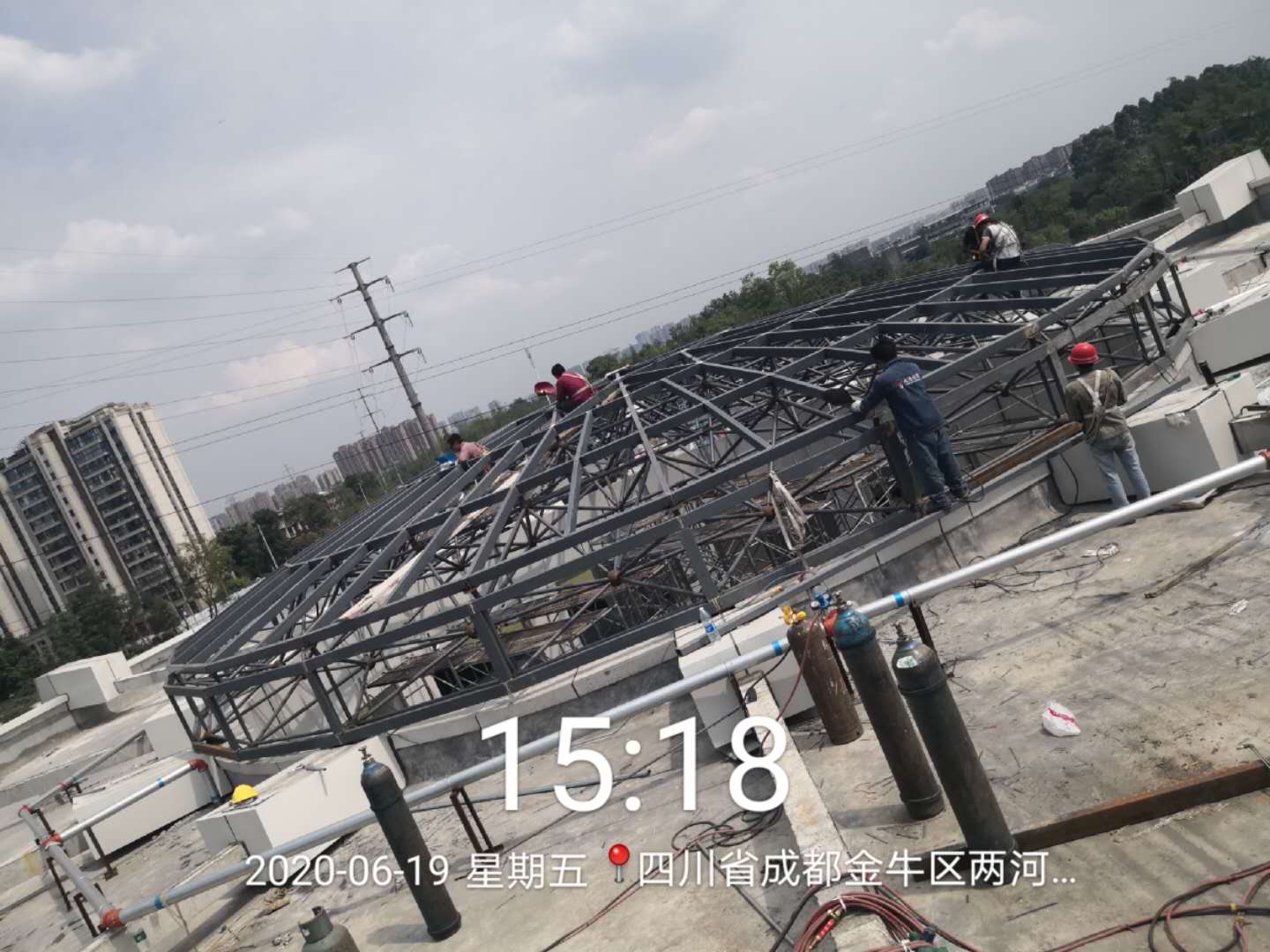 溫江金泉公園鋼結(jié)構(gòu)穹頂